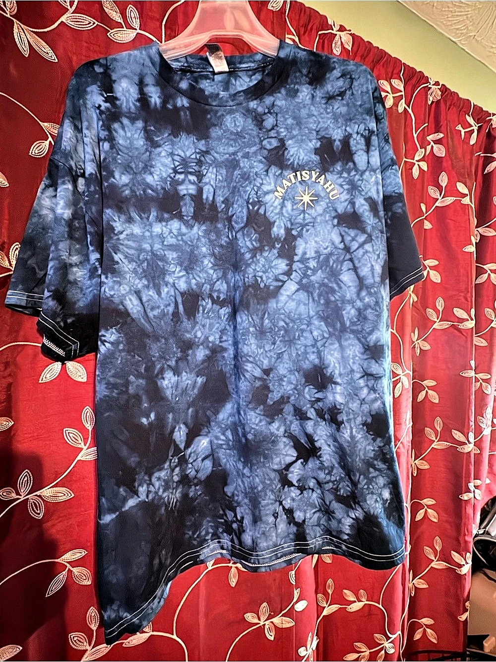 Gildan Matísyahu graphic tee Tie-Dye Tee in Blue & Black Size 2XL. New w/out tag
